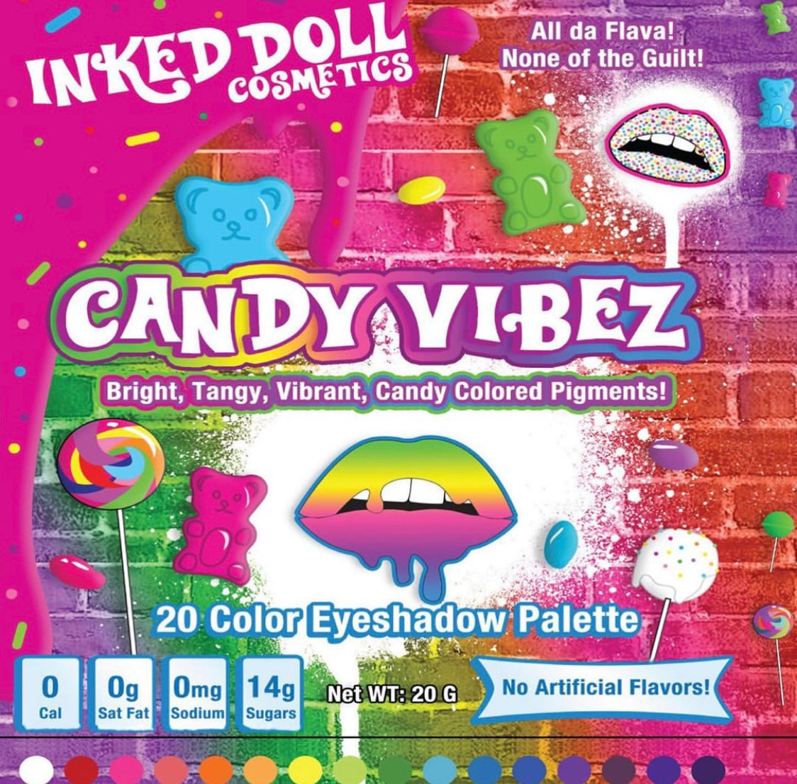 CANDY VIBEZ (20PC) *CANDY COLORED* PIGMENT PALLETE!