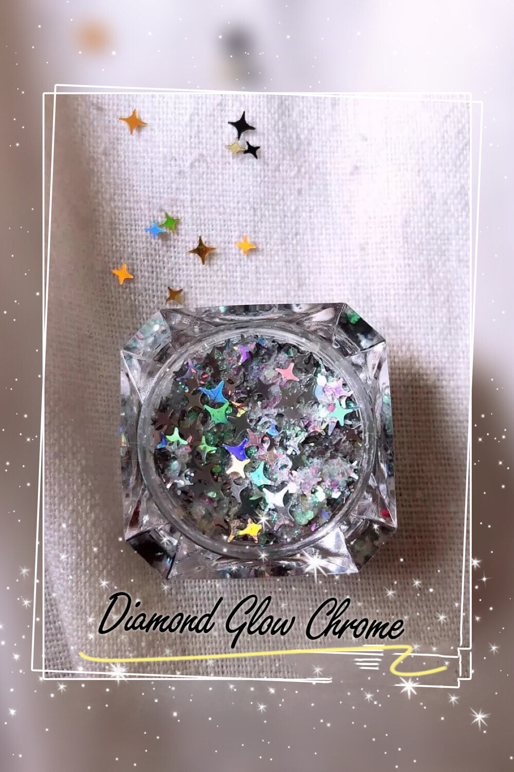 DIAMOND GLOW - CHOOSE (White, Chrome Or Pink!) (Face/Body/Hair) Glitter Gel