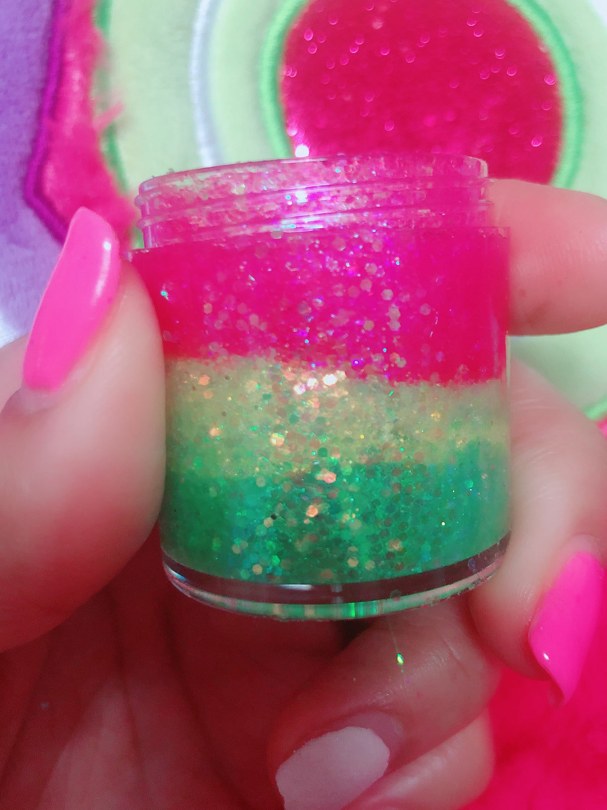 ELECTRIC WATERMELLON DUO Mermaid Jelly Shots (Face/Body/Hair) Glitter Gel