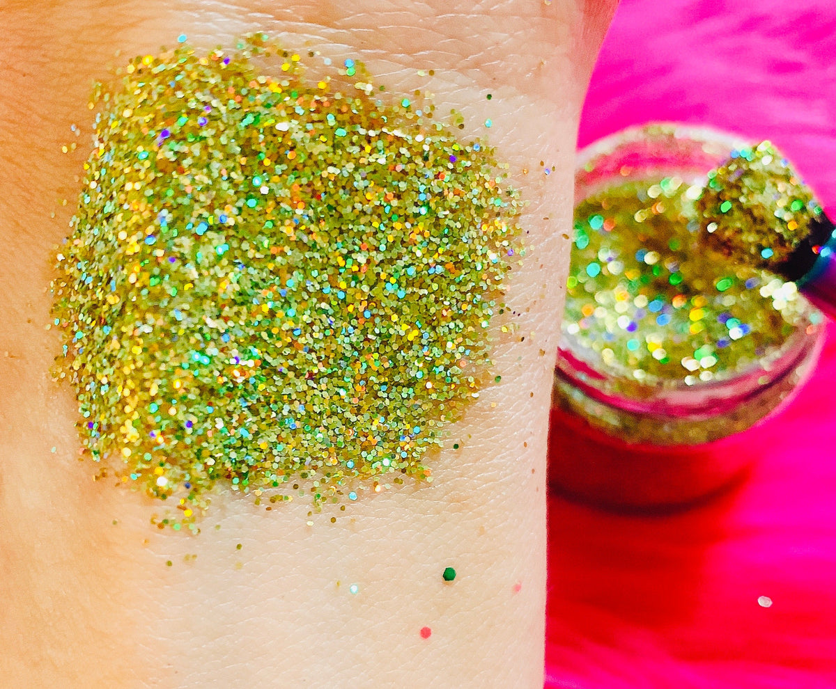 GOLD CHROME (CHUNKY Or FINE) Holographic Glamdoll Glitter