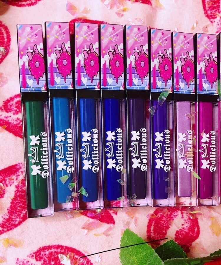  The "BLUES/GREEN!!" DOLLICIOUS MATTE Vegan Liquid Lipstick