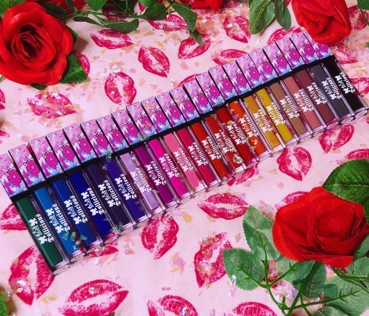  The "BLUES/GREEN!!" DOLLICIOUS MATTE Vegan Liquid Lipstick