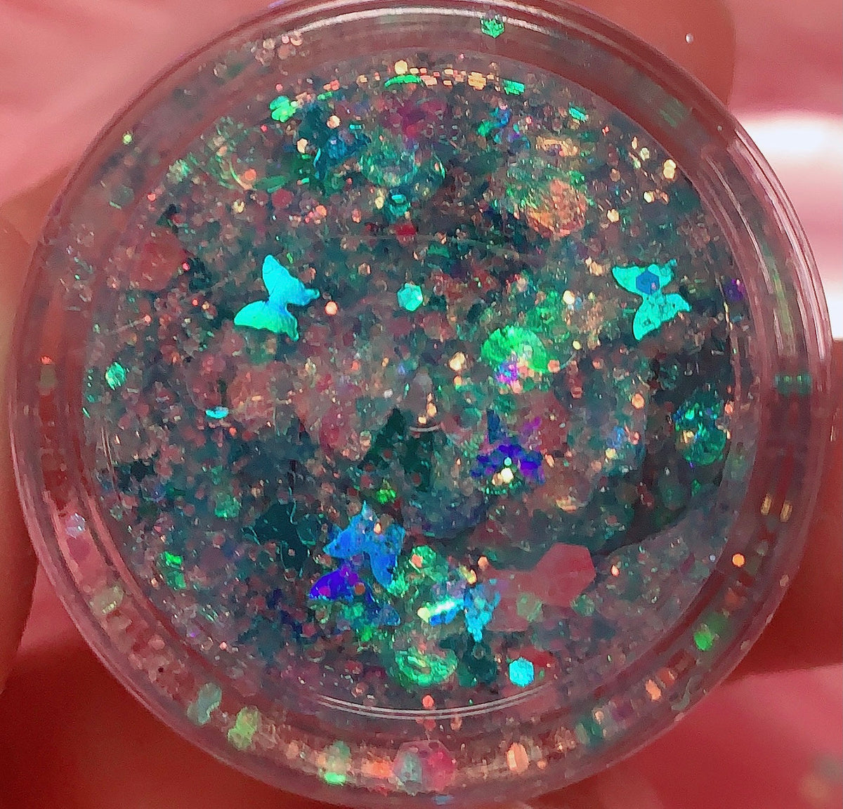  MERMAID BUTTAFLY GLOW! GLITTER GEL