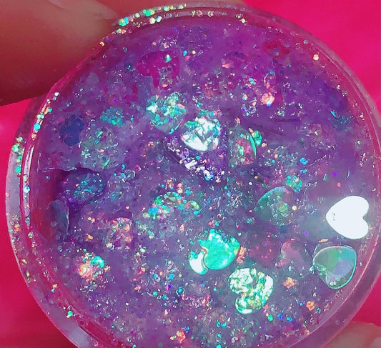  CINDERELLA *HEARTS* (Face/Body/Hair) Glitter Gel