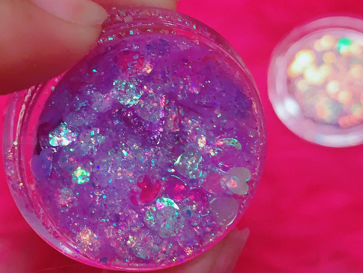  CINDERELLA *HEARTS* (Face/Body/Hair) Glitter Gel