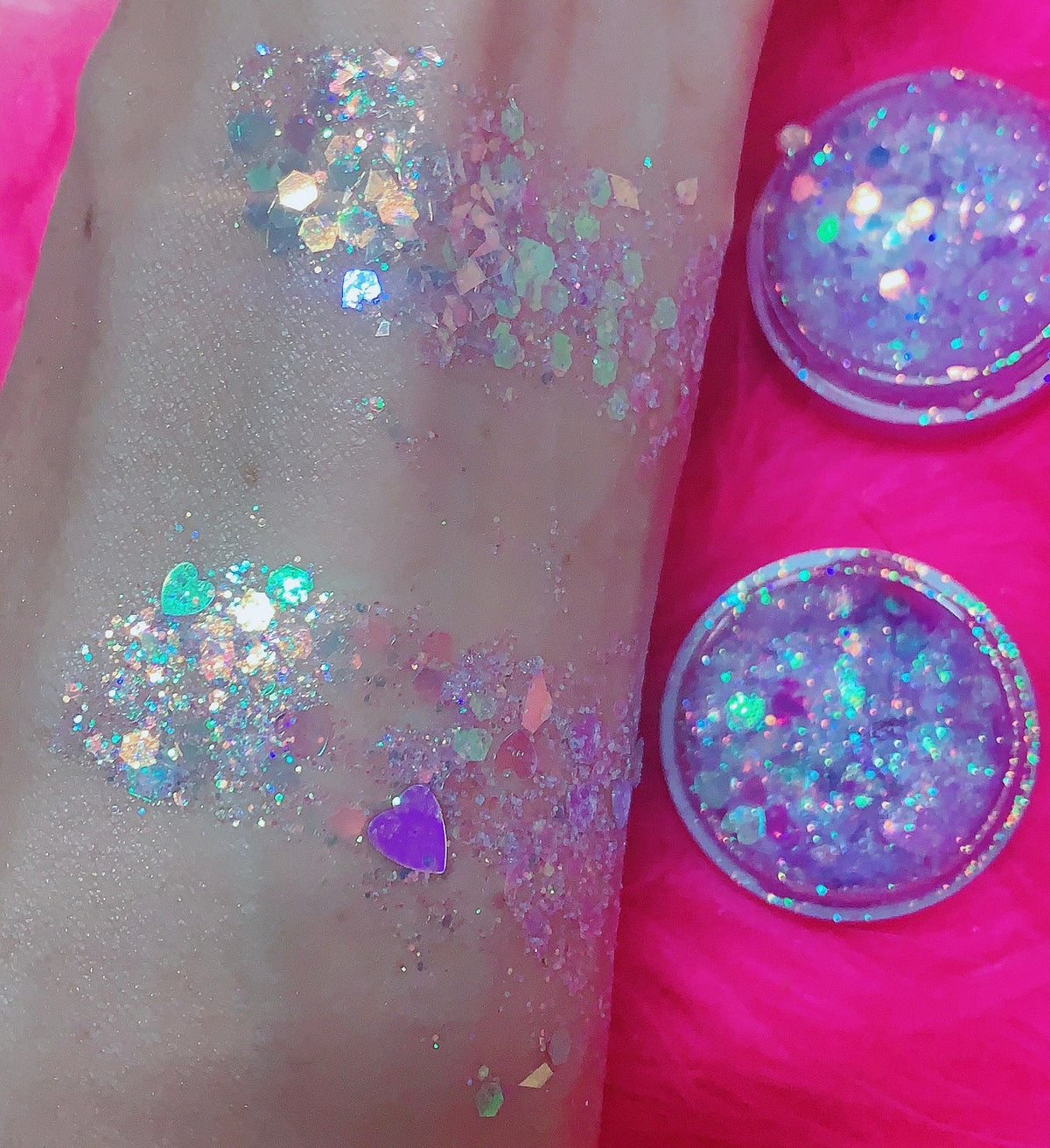  CINDERELLA *HEARTS* (Face/Body/Hair) Glitter Gel
