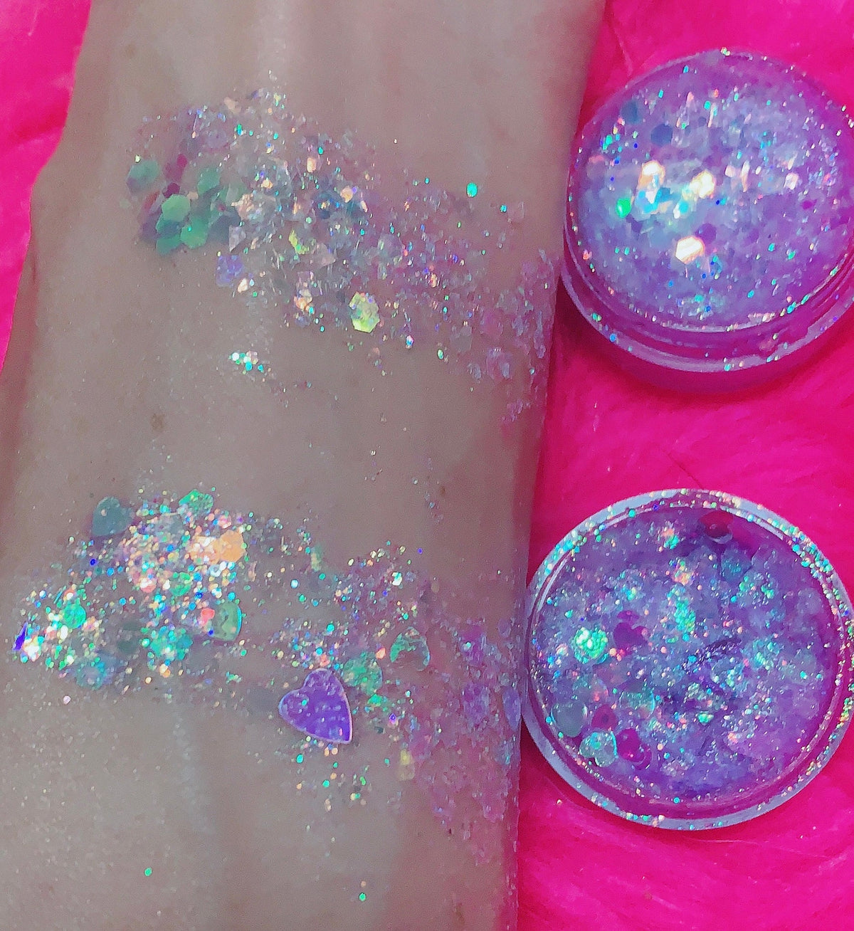  CINDERELLA *HEARTS* (Face/Body/Hair) Glitter Gel