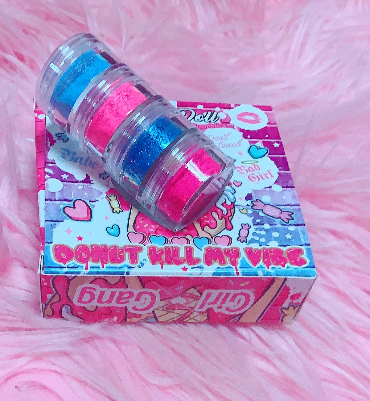  "COTTON CANDY" (Neon/Pastel Quad) Rave Lites *Blacklight UV Reactive Powders*!