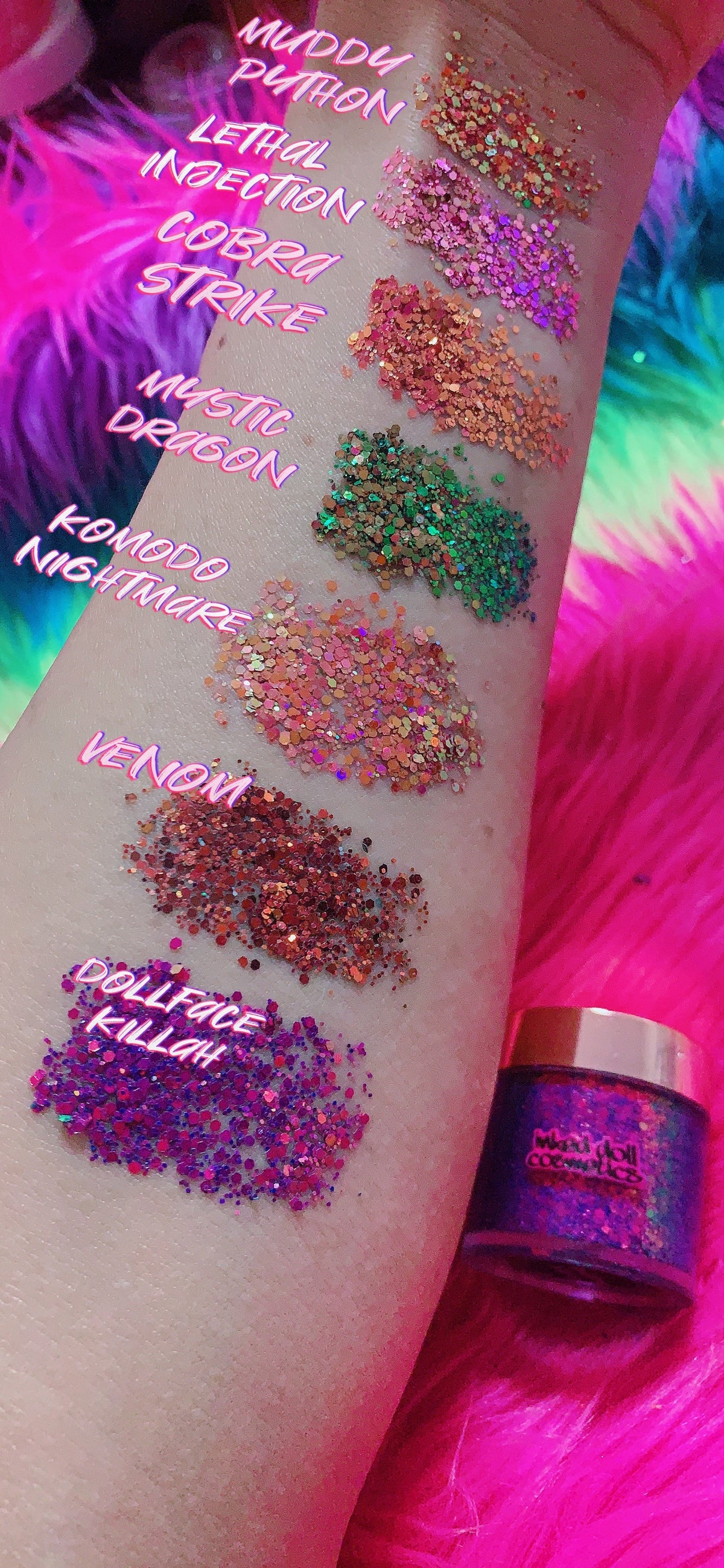  *DOLLFACE KILLAH* "Deadly Venom" Gels XXL Multi-DuoChrome