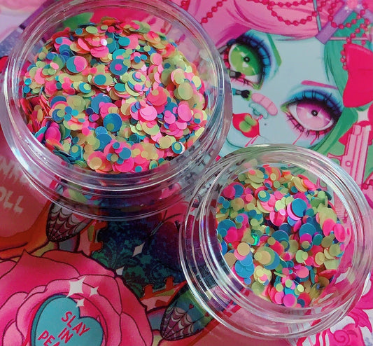  DIPPIN' DOTS *UV* Festival GlamDoll Glitter Confetti