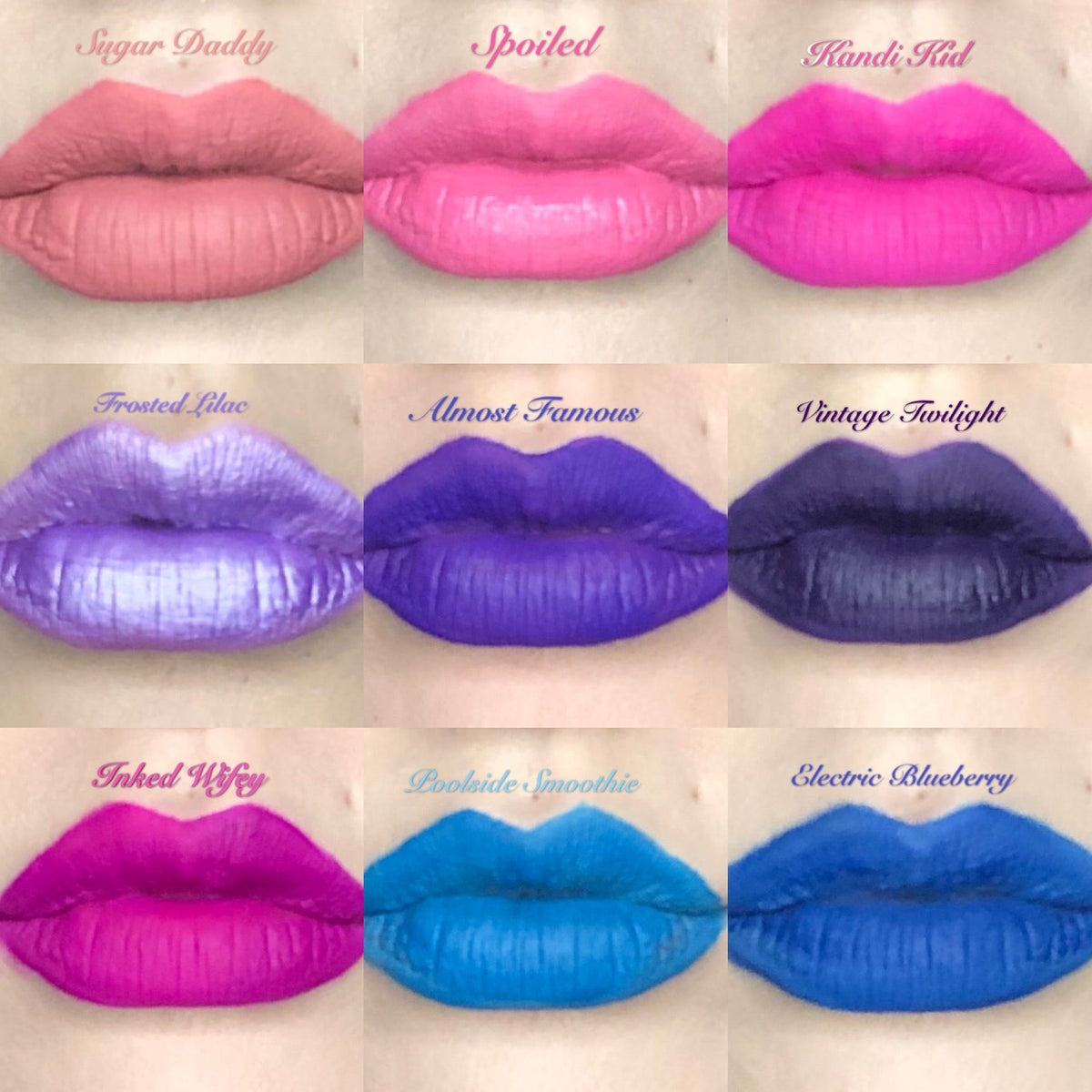  The "BLUES/GREEN!!" DOLLICIOUS MATTE Vegan Liquid Lipstick