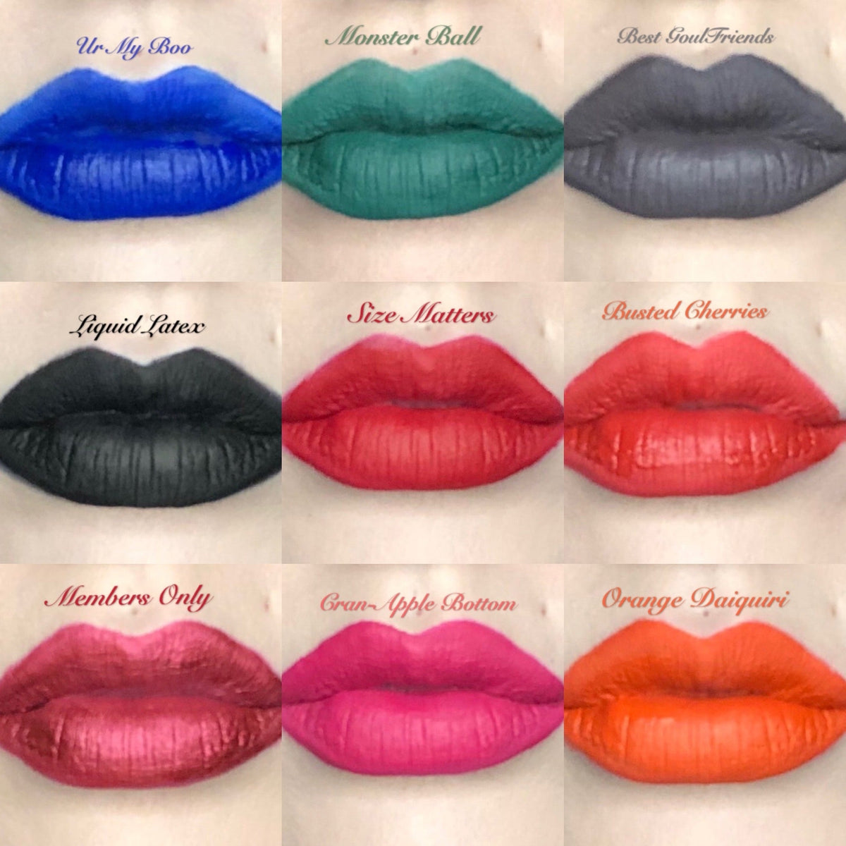  The "BLUES/GREEN!!" DOLLICIOUS MATTE Vegan Liquid Lipstick
