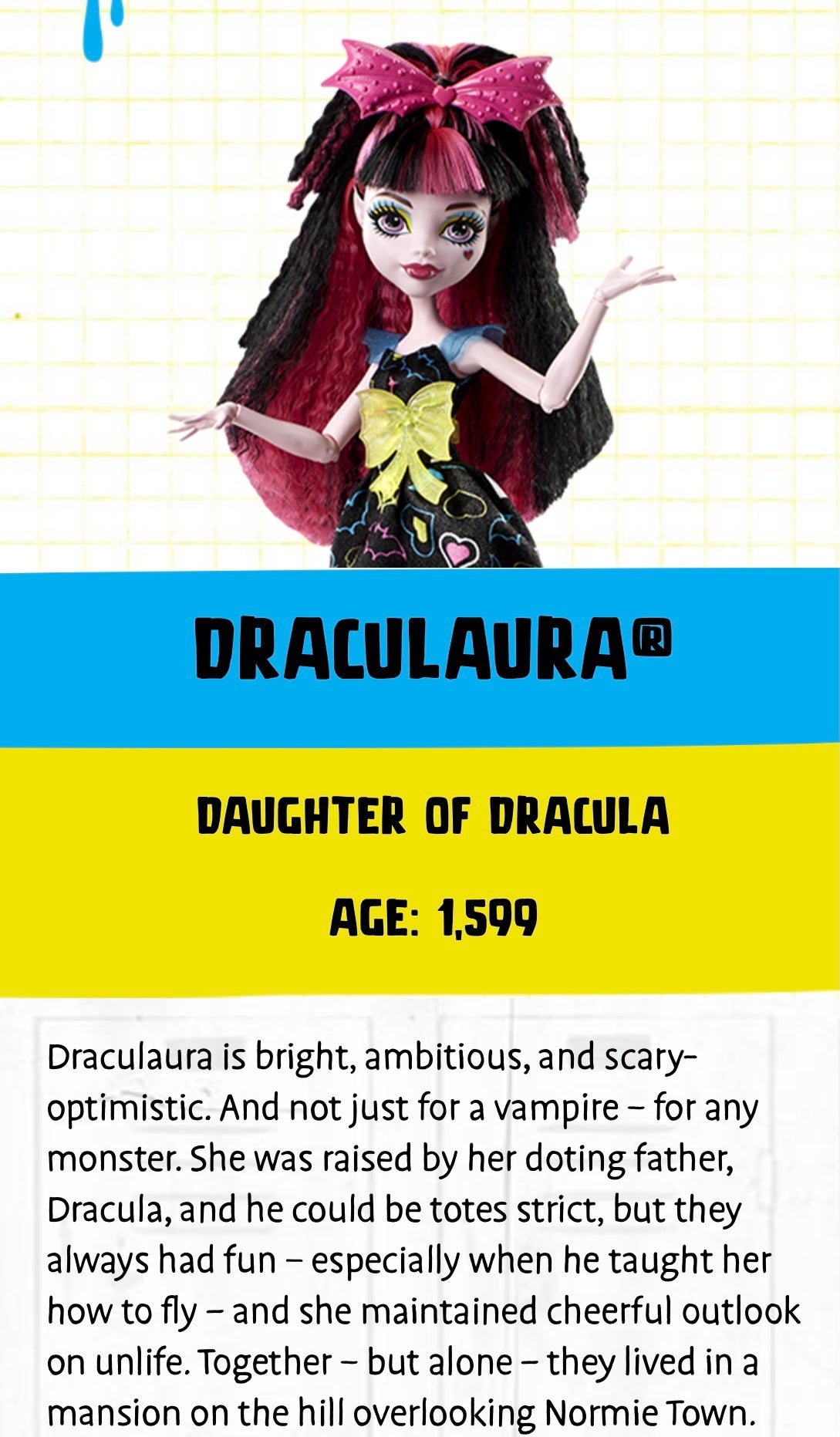  (HUGE!) Monster Doll DRACULAURA *UV Neon/Pastel* Split Liner/Face/Body Paint