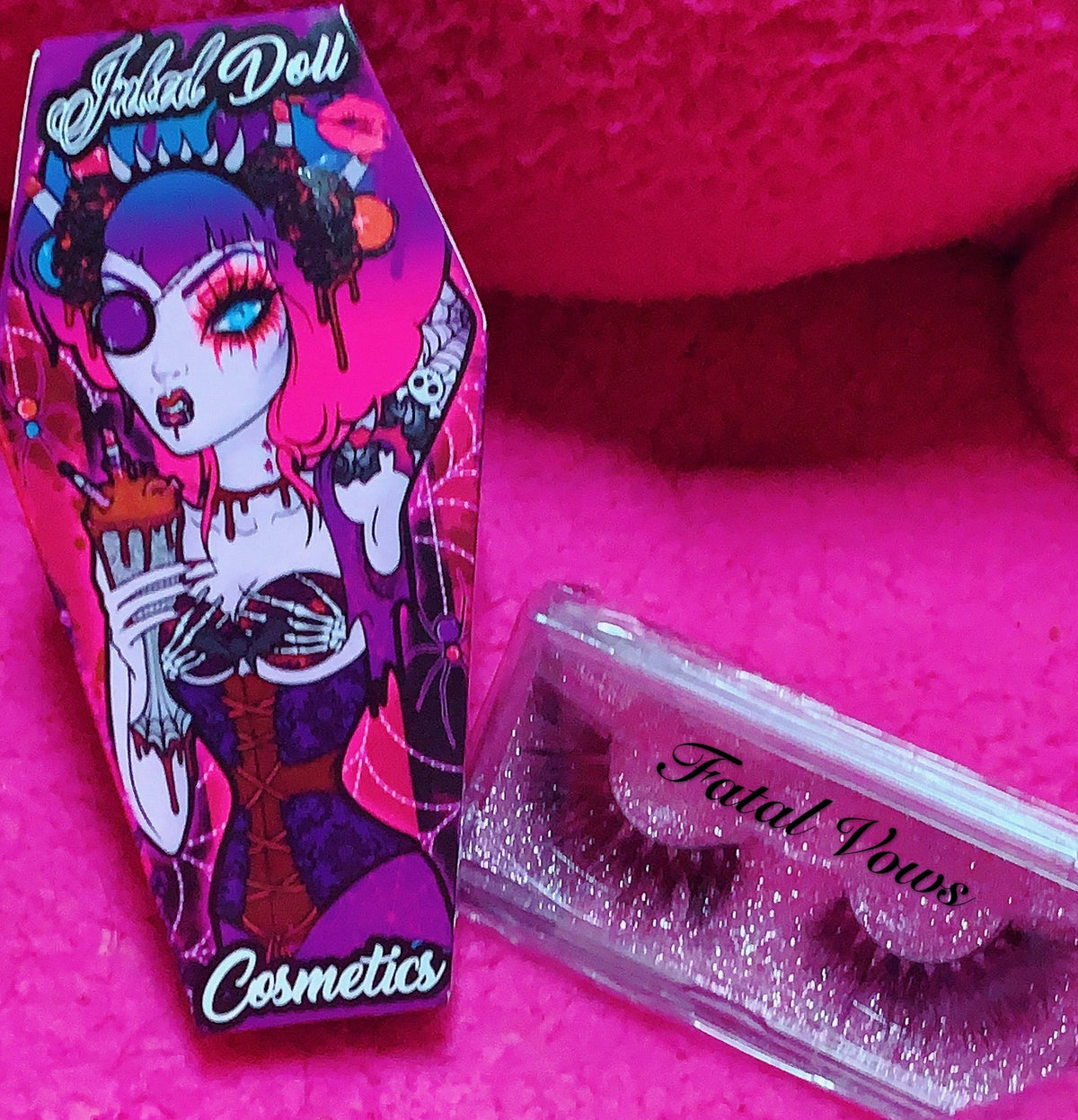  "FATAL VOWS!" 3D DreamDoll Lashes *Coffin Case*