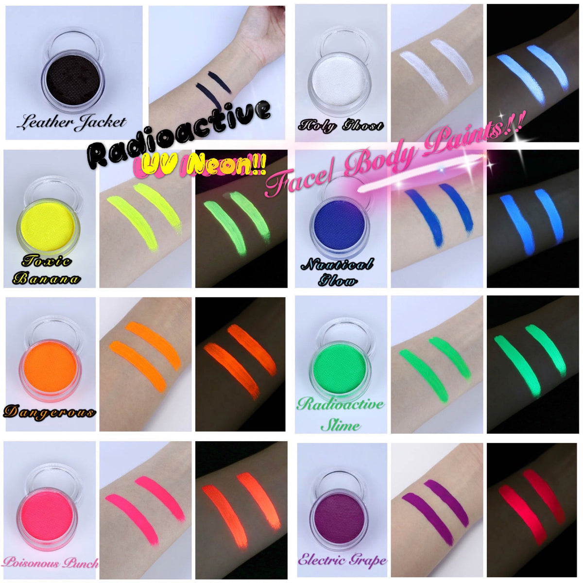 RADIOACTIVE *UV NEON* LINER/FACE/BODY PAINT!