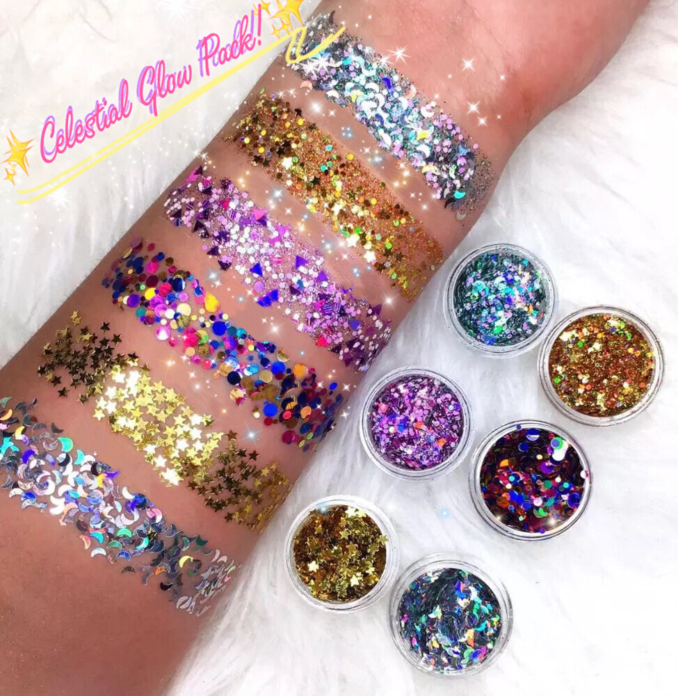  CELESTIAL GLOW Jelly Glitter (6 Pack)
