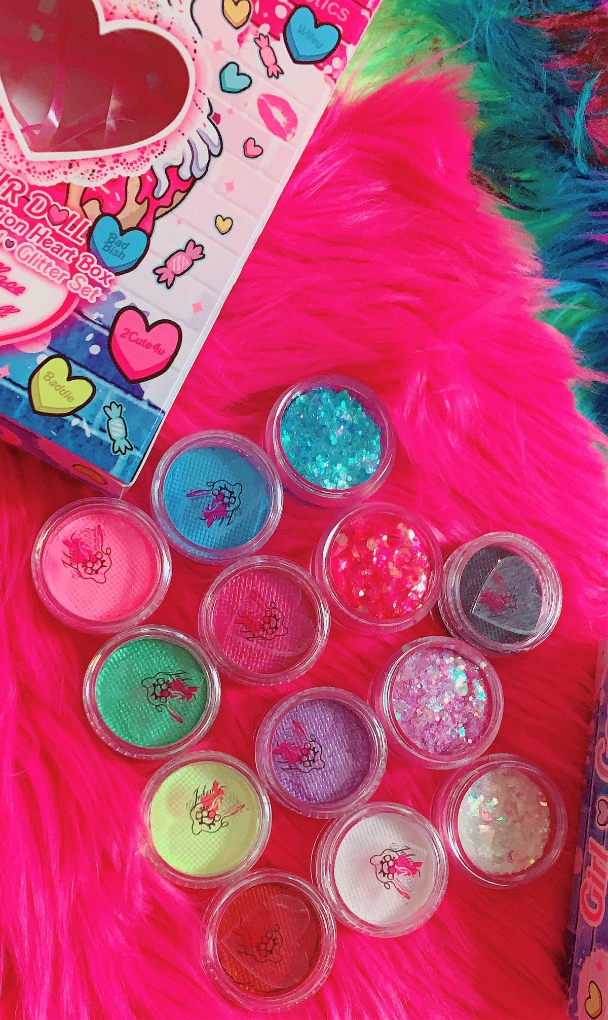  "NOT UR DOLL" *ANTI*-Conversation Heart Box* Multi *UV*/Glitter/Pearl Face/BodyPaints!