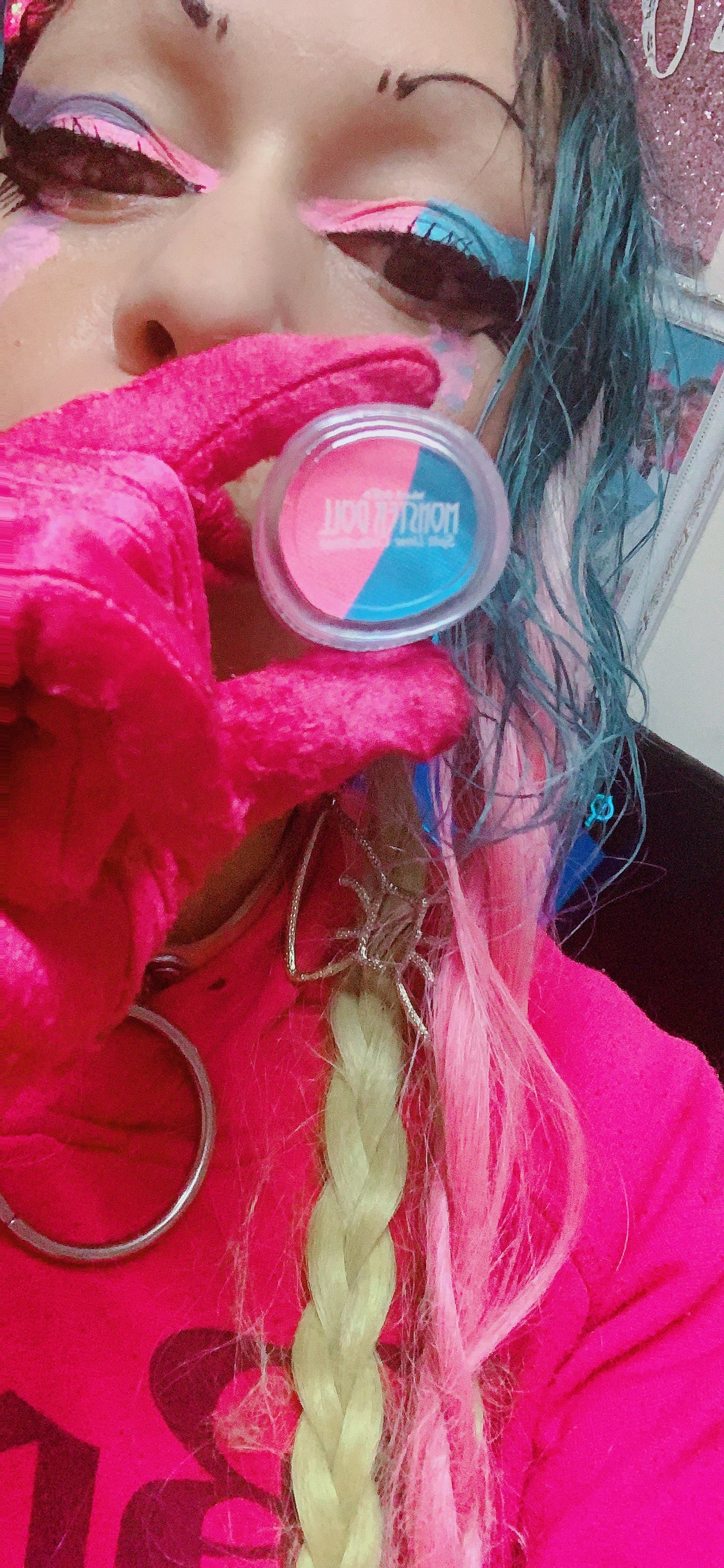  (HUGE!) Monster Doll RIVER STYXX *UV Neon Pastel* SPLIT LINER/FACE/BODY PAINT
