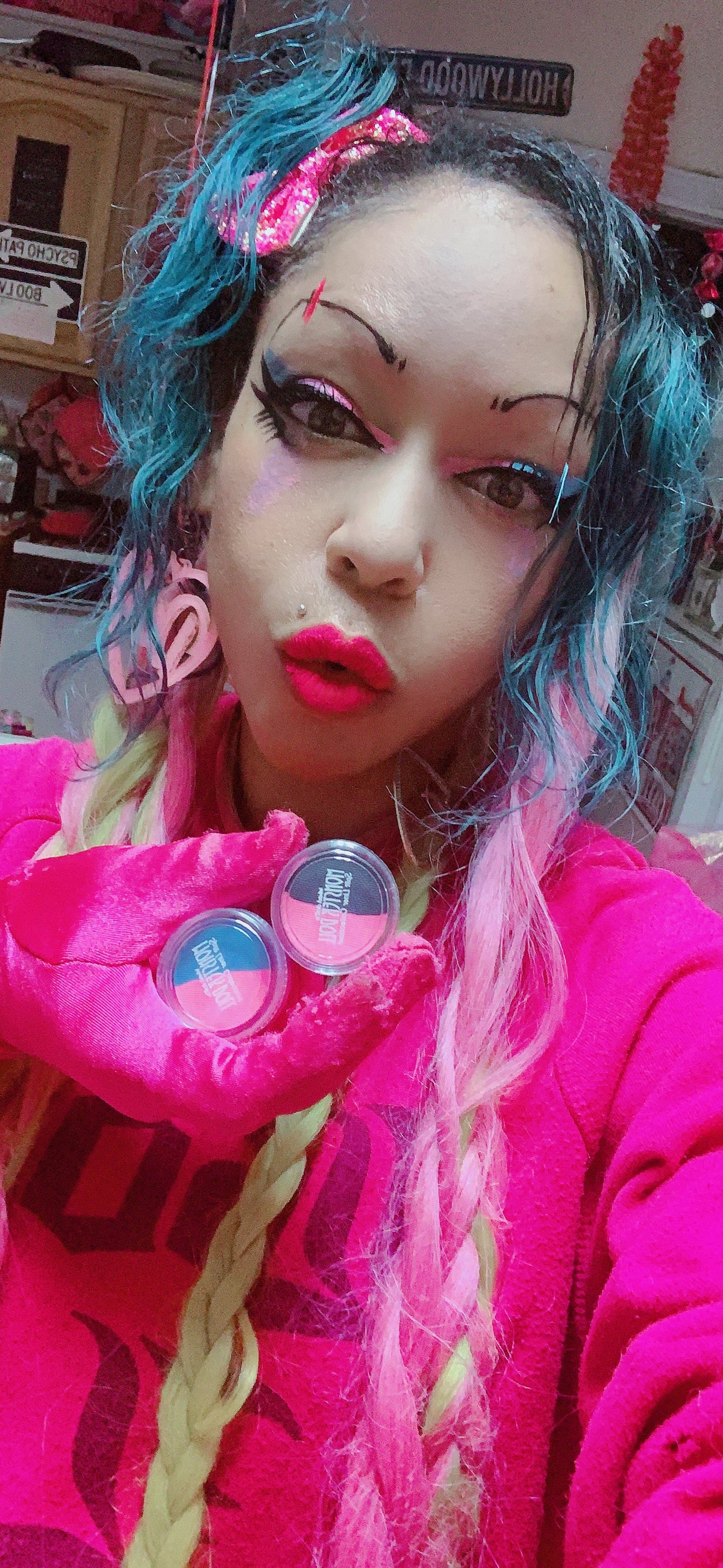  (HUGE!) Monster Doll RIVER STYXX *UV Neon Pastel* SPLIT LINER/FACE/BODY PAINT