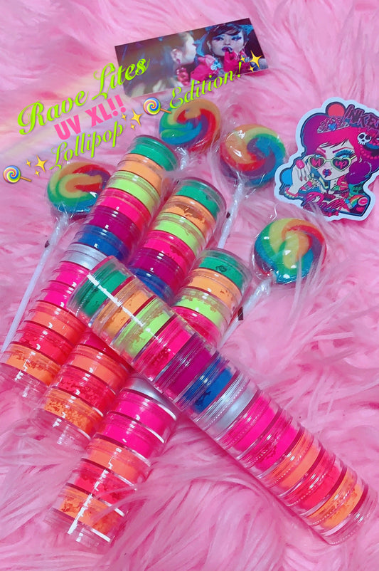  *RAVE LITES* UV *XL BLACKLIGHT 12 Pack STACK!! LOLLIPOP Edition!!