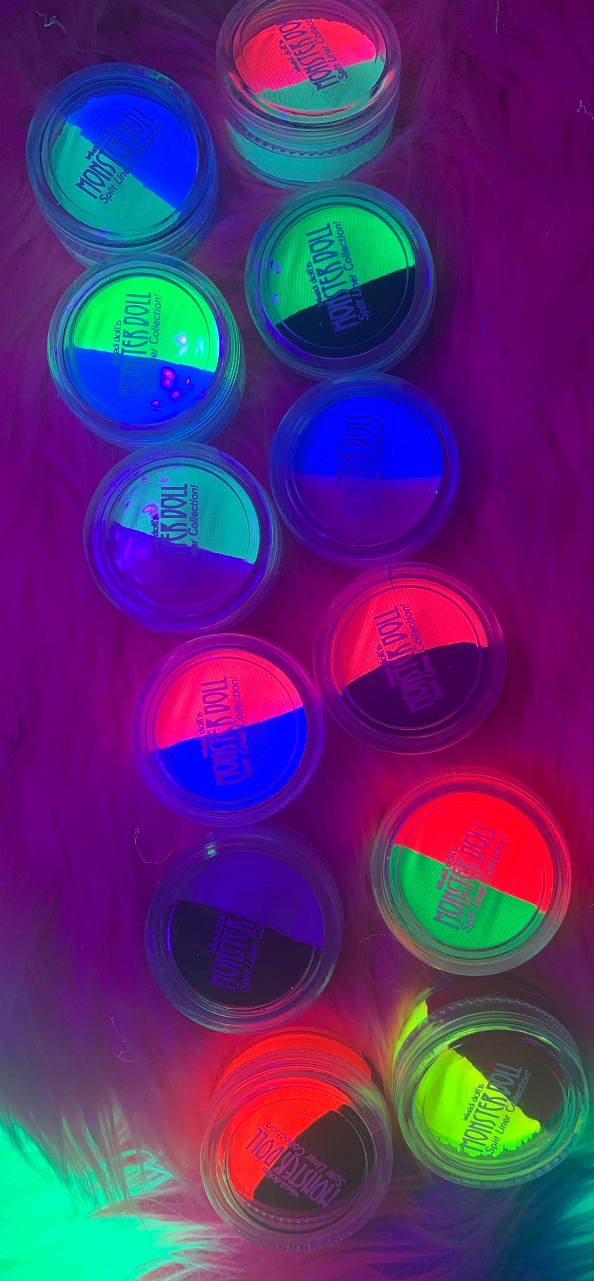  (HUGE!) Monster Doll VENUS McFLYTRAP *UV Neon Pastel* SPLIT LINER/FACE/BODY PAINT