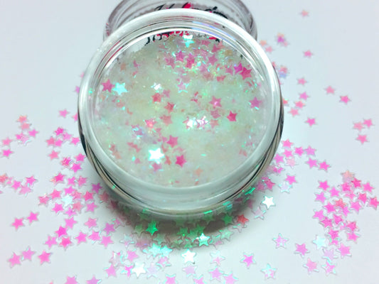 IRIDESCENT STAR (Pink Unicorn Star) Festival STAR Glitter CONFETTI
