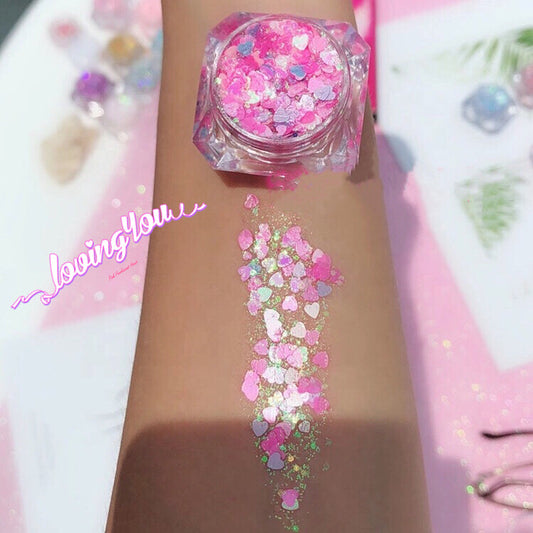  LOVING YOU Mermaid Jelly (Face/Body/Hair) Glitter Gel