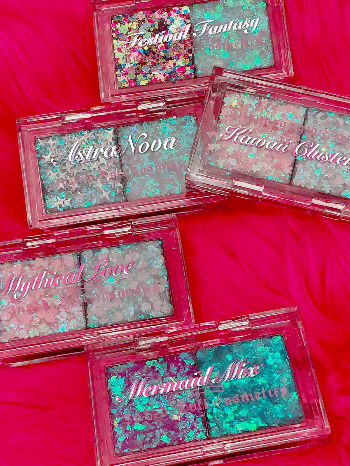 ASTRANOVA Mermaid Jelly "Pressed Glitter Gel" DUO