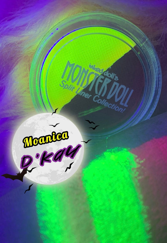  (HUGE!) Monster Doll MOANICA D'KAY *UV Neon Pastel* SPLIT LINER/FACE/BODY PAINT