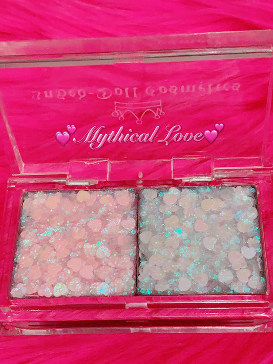  MYTHICAL LOVE Mermaid Jelly "Pressed Glitter Gel" DUO