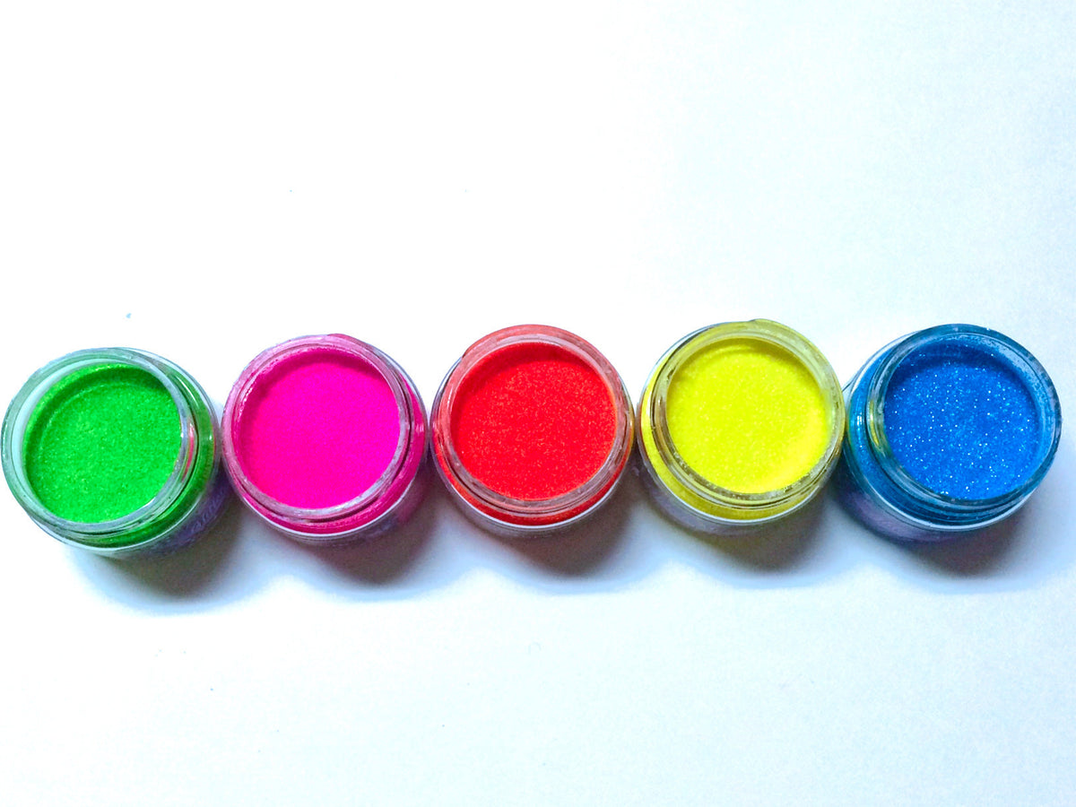  "RAVE LITES" PICK 6! (BLACKLIGHT/ UV Reactive Powders!)