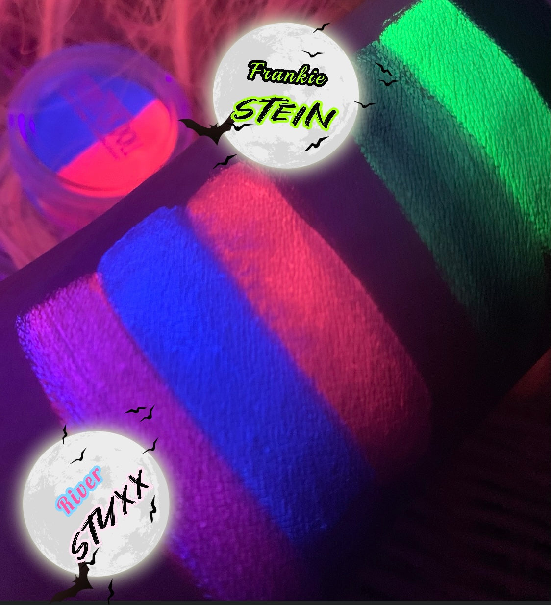 (HUGE!) Monster Doll RIVER STYXX *UV Neon Pastel* SPLIT LINER/FACE/BODY PAINT