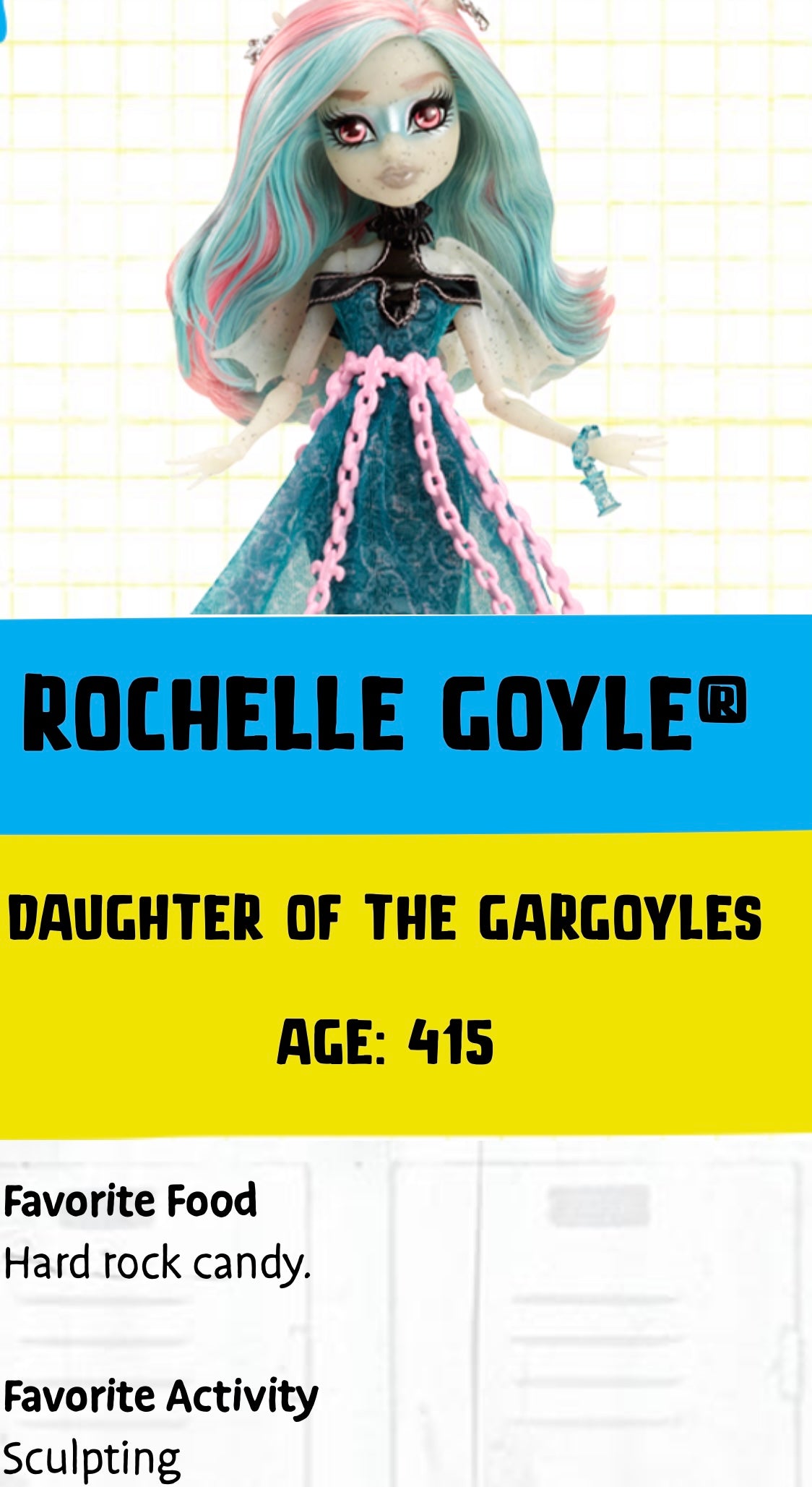  (HUGE!) Monster Doll ROCHELLE GOYLE *UV Neon Pastel* SPLIT LINER/FACE/BODY PAINT!