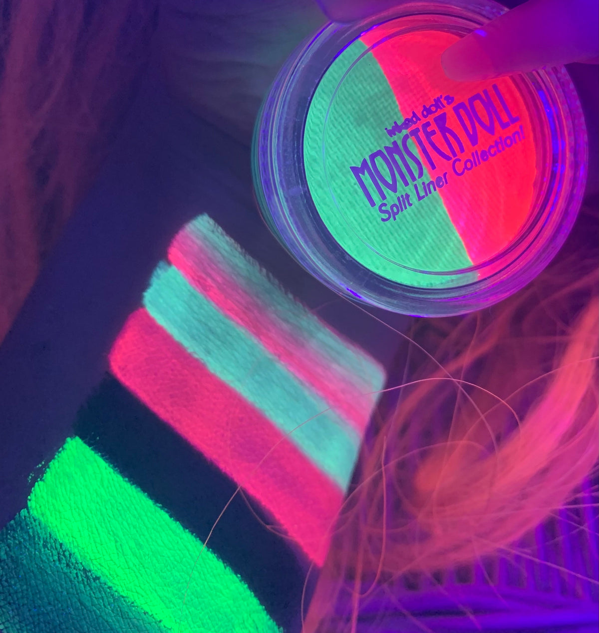  (HUGE!) Monster Doll ROCHELLE GOYLE *UV Neon Pastel* SPLIT LINER/FACE/BODY PAINT!