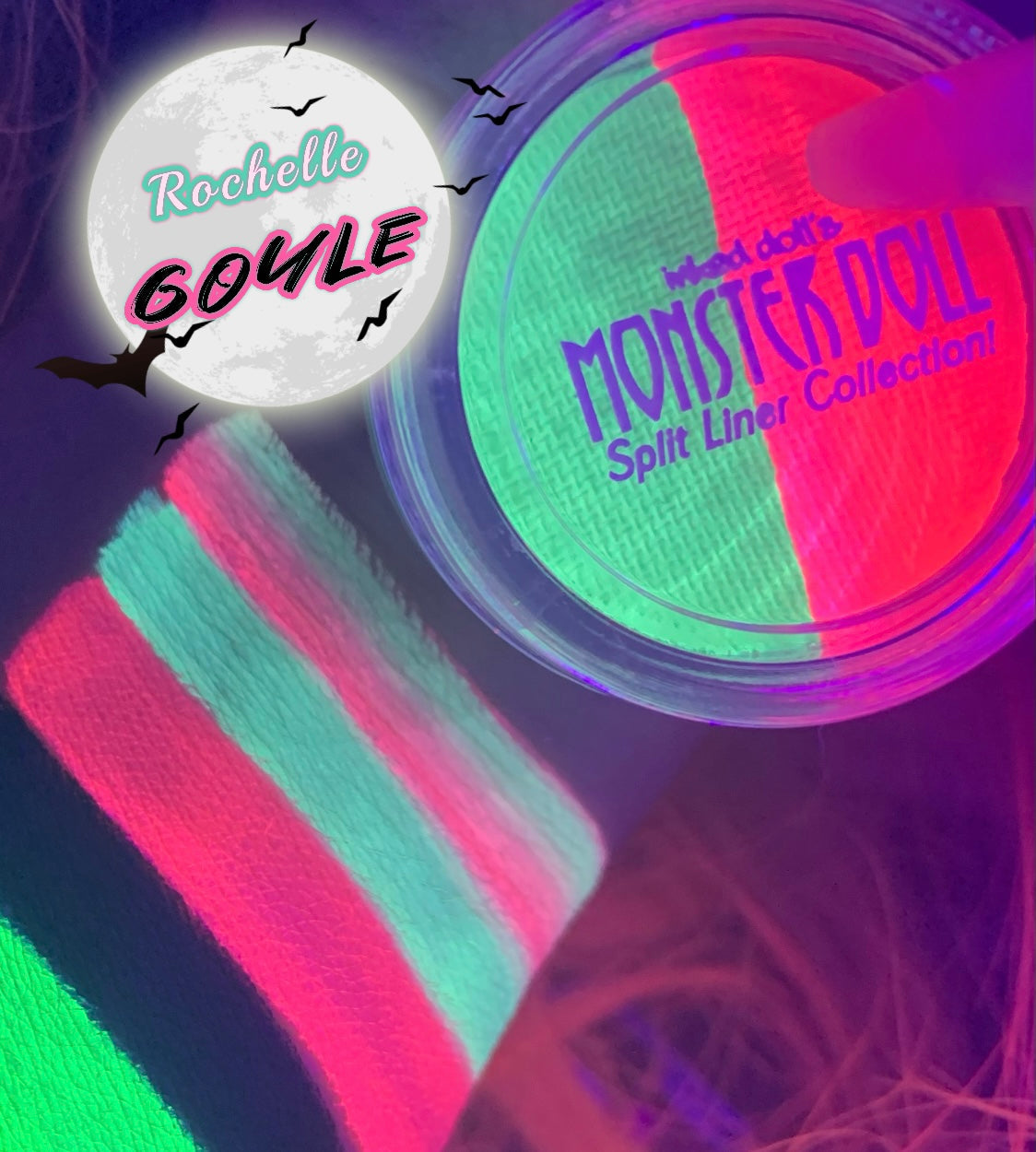  (HUGE!) Monster Doll ROCHELLE GOYLE *UV Neon Pastel* SPLIT LINER/FACE/BODY PAINT!