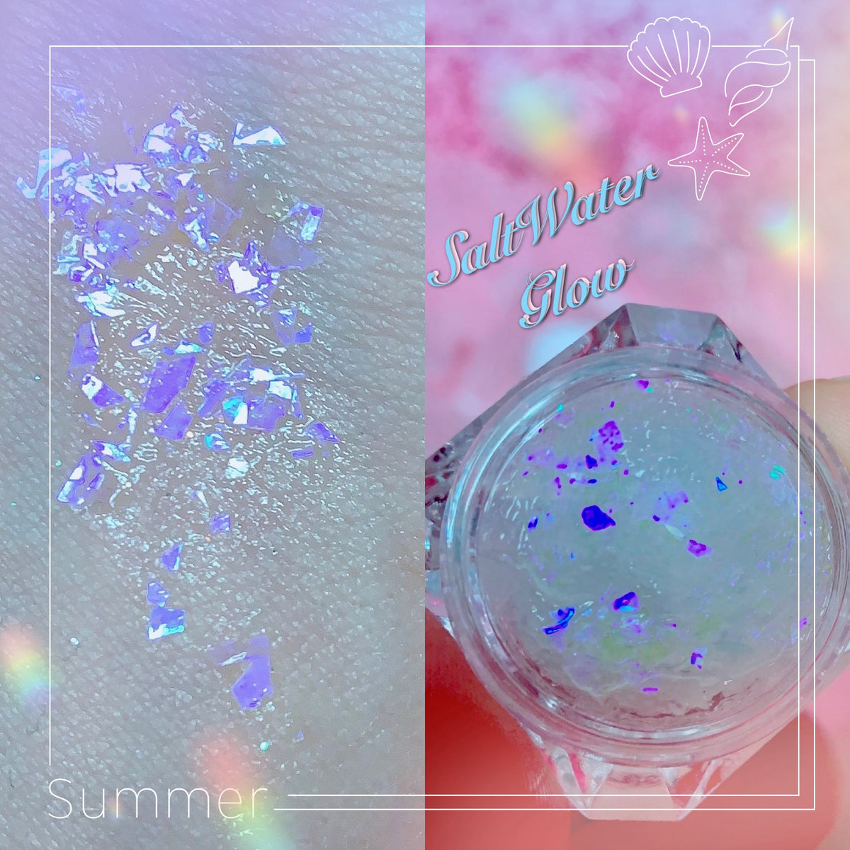  *SALTWATER GLOW* MERMAID JELLY (FACE/BODY/HAIR) GLITTER GEL
