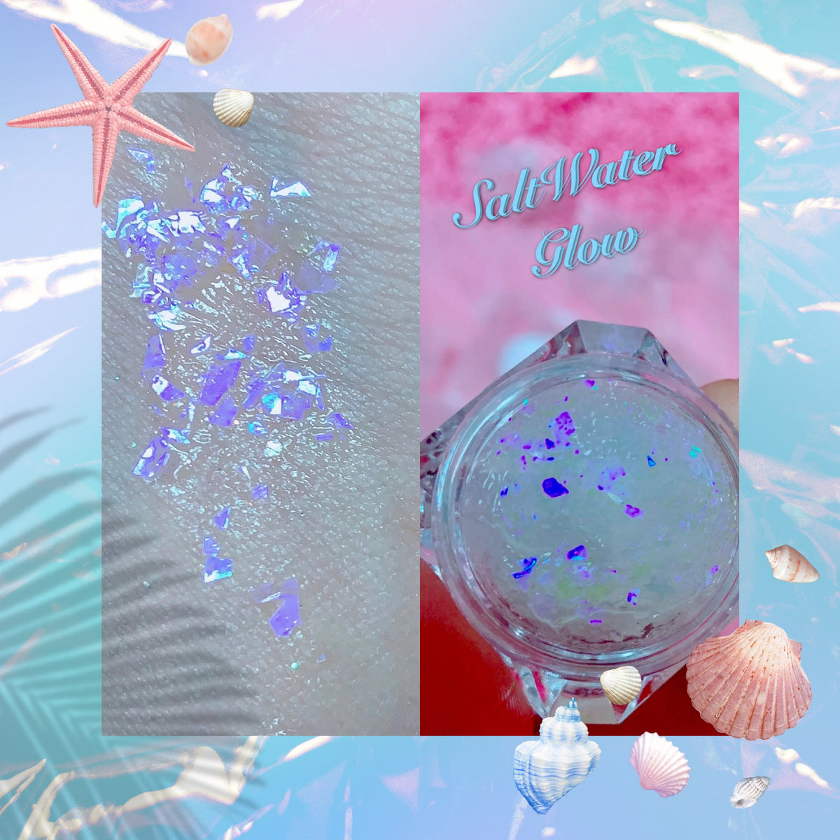  *SALTWATER GLOW* MERMAID JELLY (FACE/BODY/HAIR) GLITTER GEL