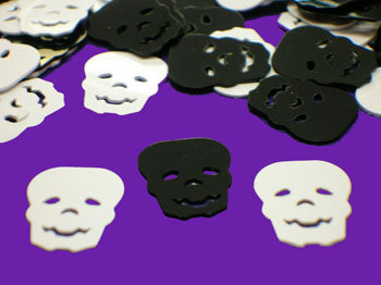  SKULL BLACK & WHITE Festival Glitter CONFETTI
