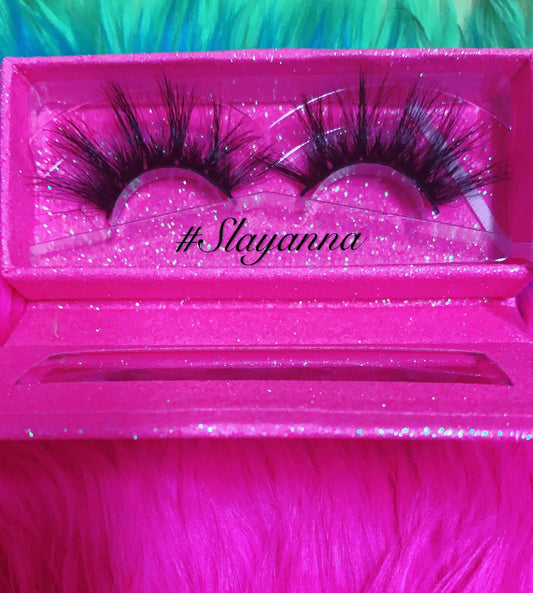  #SLAYANNA 5D DreamDoll-LUXE Lash *PINK GLITTER* Glam MAGNET Case