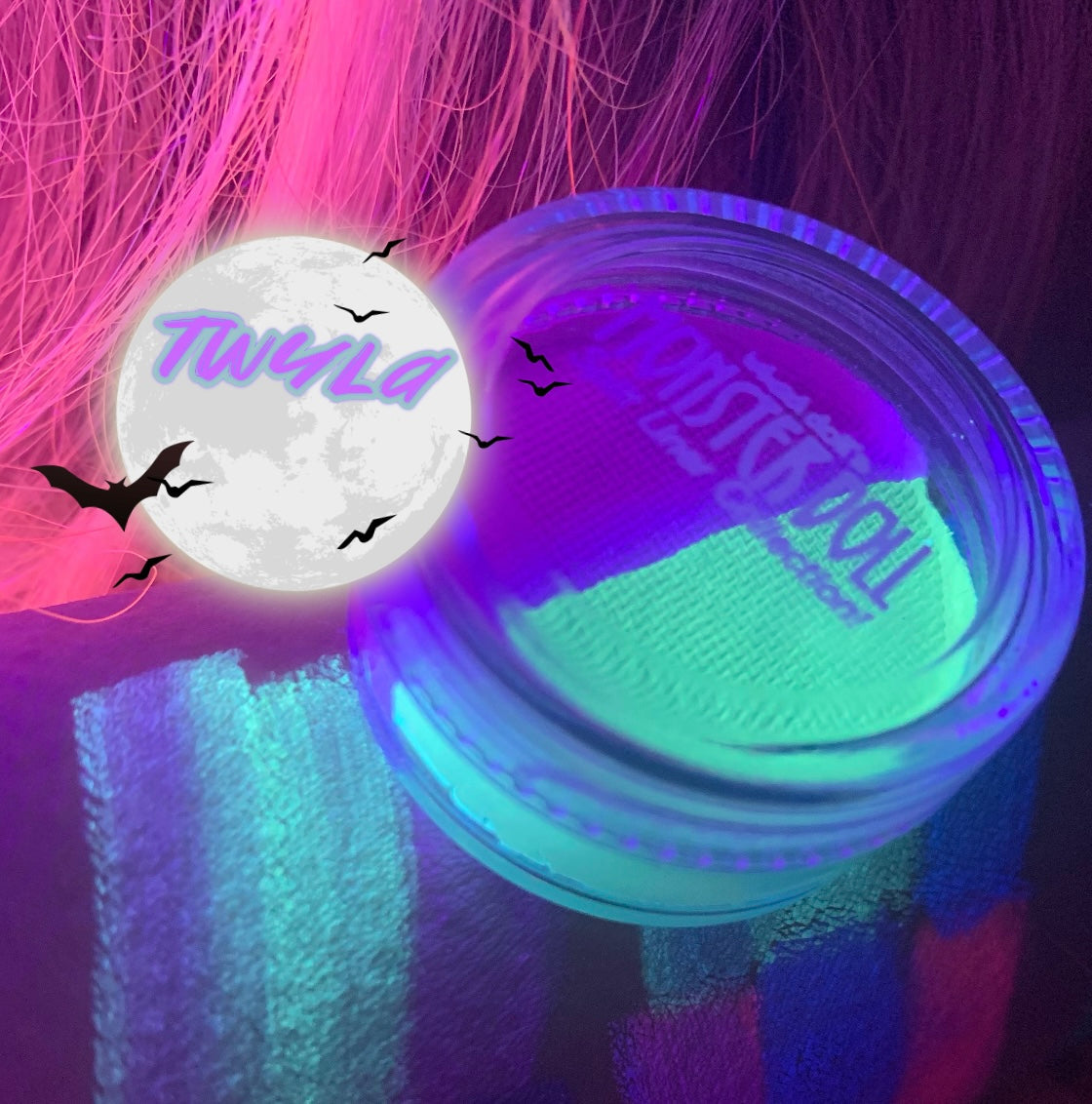  (HUGE!) Monster Doll TWYLA *UV Neon Pastel* SPLIT LINER/FACE/BODY PAINT