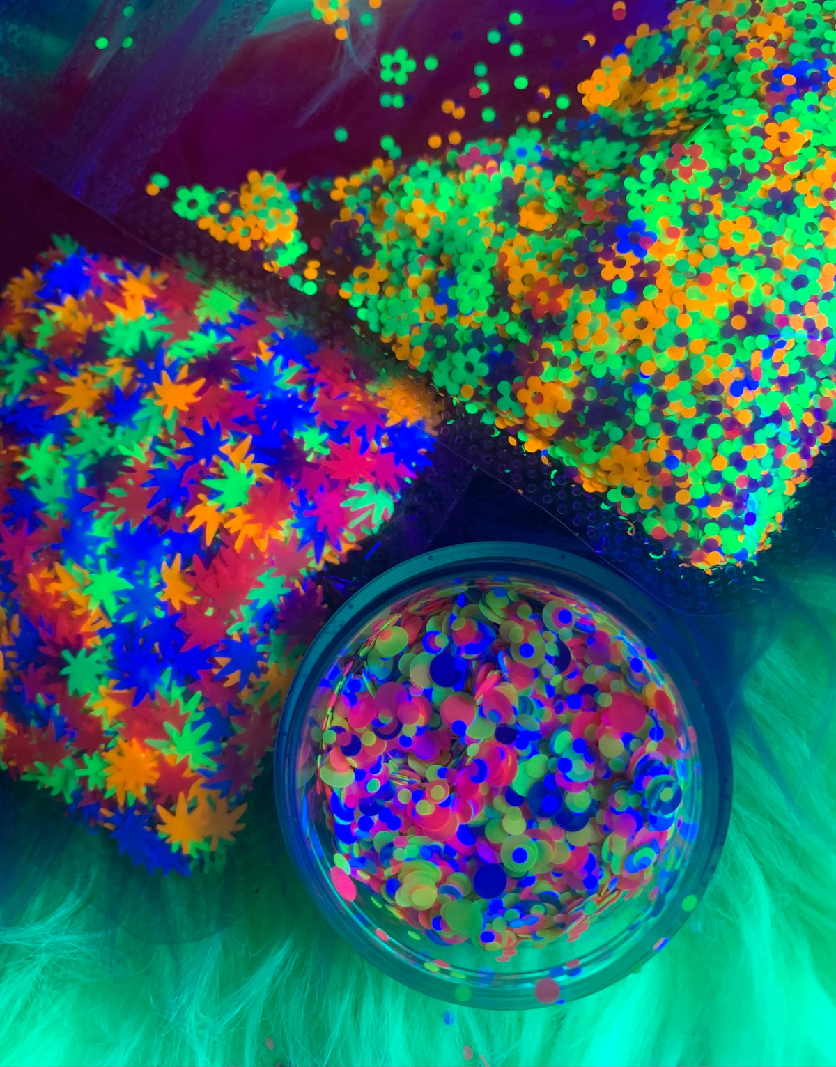  DIPPIN' DOTS *UV* Festival GlamDoll Glitter Confetti