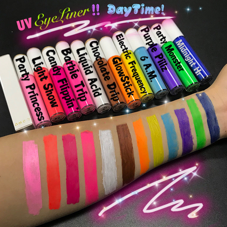  *UV* ELECTRIC FREQUENCY (Yellow) Liquid Eyeliner!