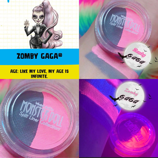  (HUGE!) Monster Doll ZOMBY GAGA *UV Neon Pastel* SPLIT LINER/ FACE/ BODY PAINT