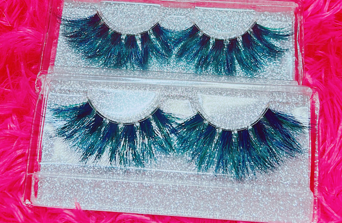  *PEACOCK* (Blue/Green) DreamDoll Color Lashes!