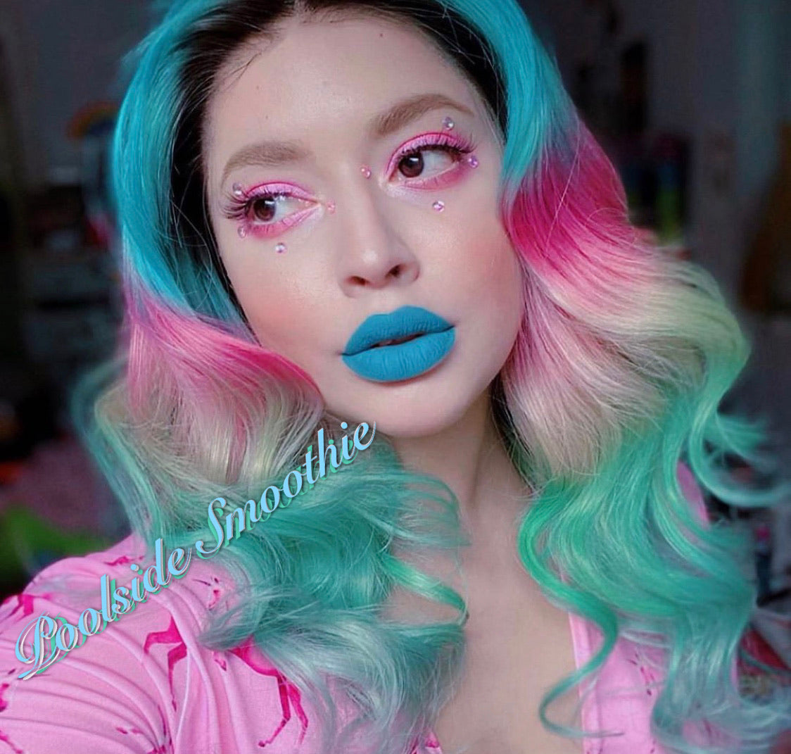  The "BLUES/GREEN!!" DOLLICIOUS MATTE Vegan Liquid Lipstick
