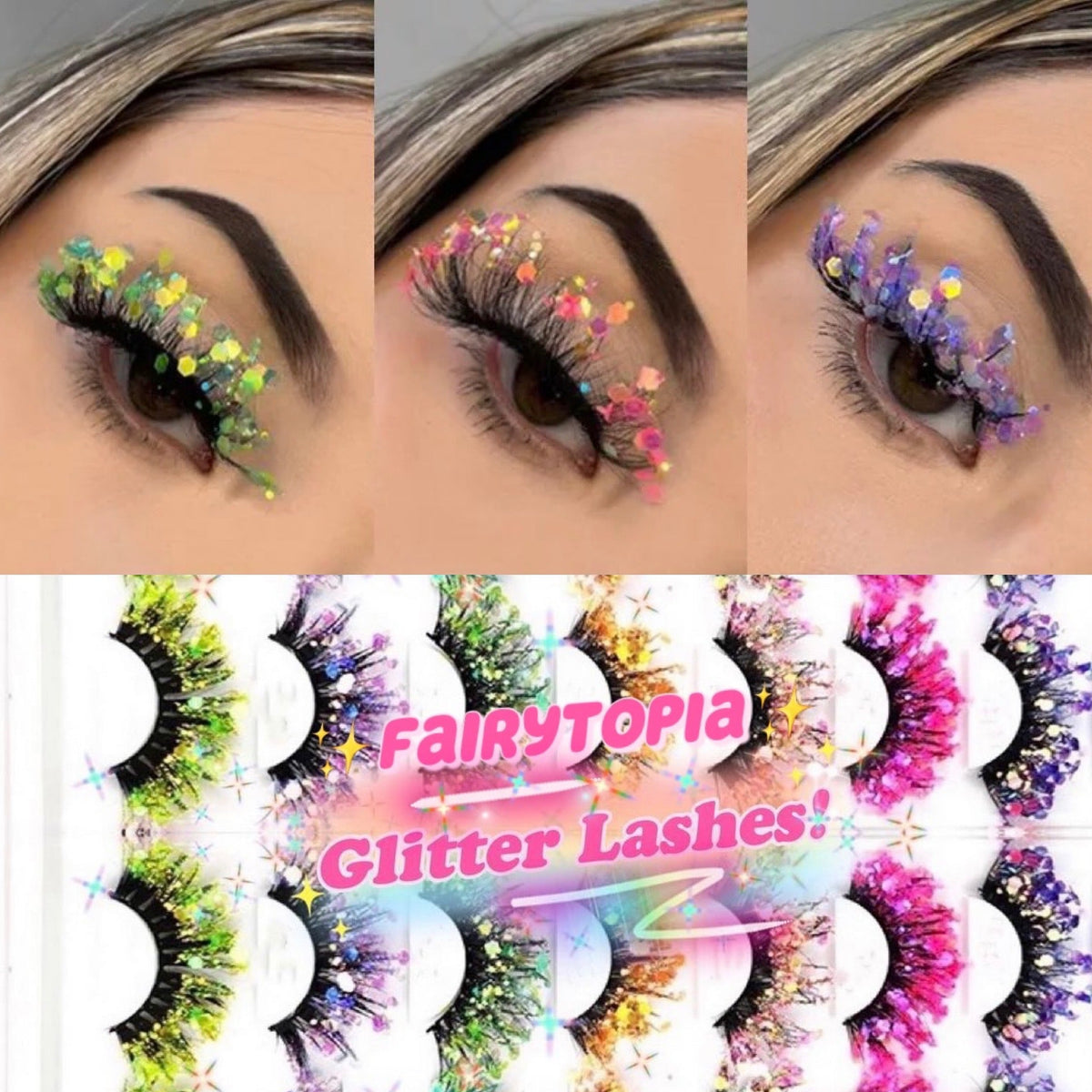  “FairyTopia” *UV* Glitter DreamDoll Lashes Collection