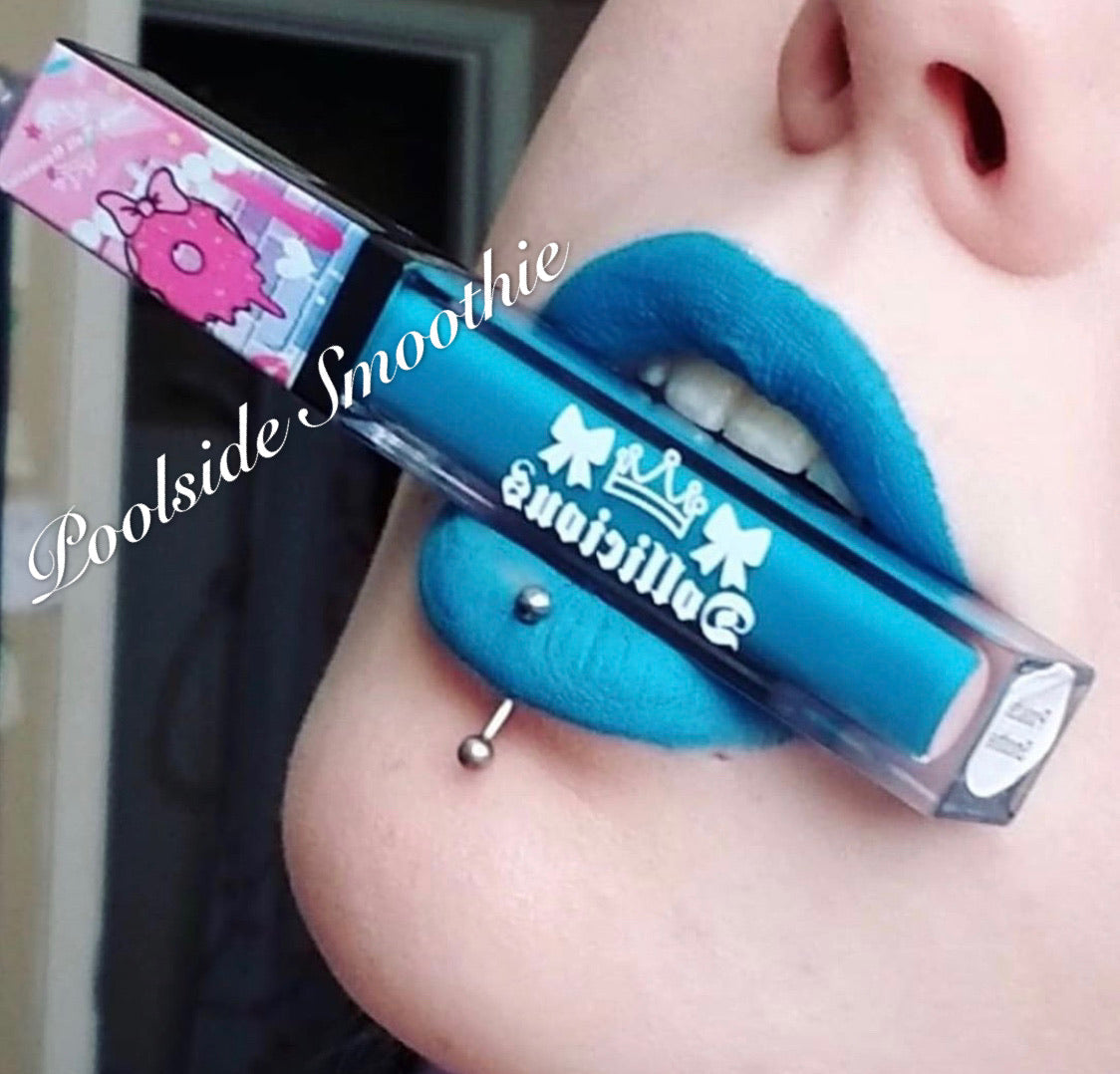  The "BLUES/GREEN!!" DOLLICIOUS MATTE Vegan Liquid Lipstick