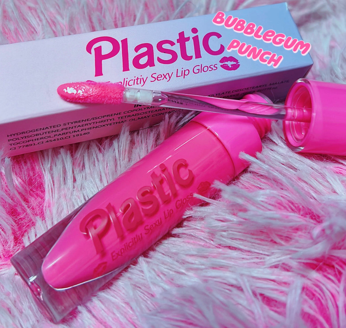  *BUBBLEGUM PUNCH* PLASTIC" EXPLICITLY SEXY LIP GLOSS