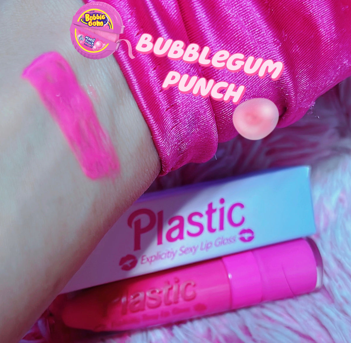  *BUBBLEGUM PUNCH* PLASTIC" EXPLICITLY SEXY LIP GLOSS